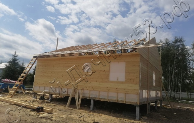 4 Каркасно-щитовой дом  Д-23, 9х9м, 81 М², Тульская область, Заокский район, село Яковлево. (6)